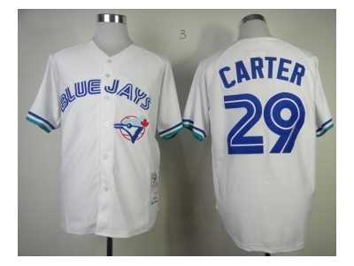 mlb jerseys toronto blue jays #29 carter white[1993]