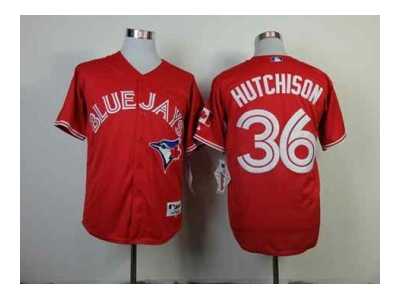 mlb jerseys toronto blue jays #36 hutchison red