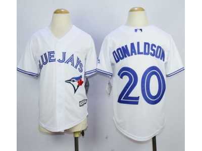 Youth Mlb Toronto Blue Jays #20 Josh Donaldson White jerseys