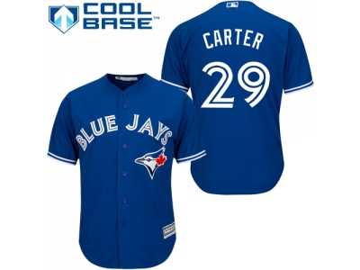 Youth Toronto Blue Jays #29 Joe Carter Blue Cool Base Stitched MLB Jersey