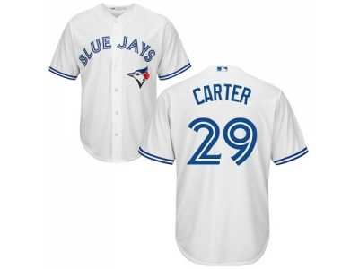 Youth Toronto Blue Jays #29 Joe Carter White Cool Base Stitched MLB Jersey