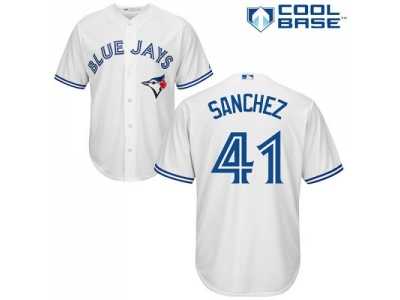 Youth Toronto Blue Jays #41 Aaron Sanchez White Cool Base Stitched MLB Jersey