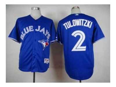 Youth mlb jerseys toronto blue jays #2 tulowitzki blue