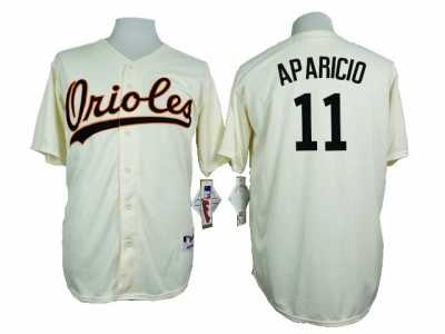 Baltimore Orioles #11 Luis Aparicio Cream 1954 Turn Back The Clock Throwback Stitched Baseball Jersey