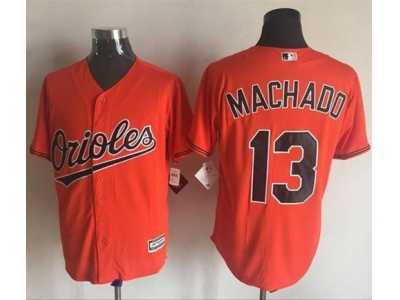 Baltimore Orioles #13 Manny Machado Orange New Cool Base Stitched MLB Jersey