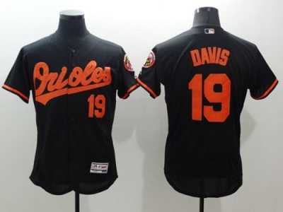 Baltimore Orioles #19 Chris Davis Black Flexbase Authentic Collection Stitched Baseball Jersey