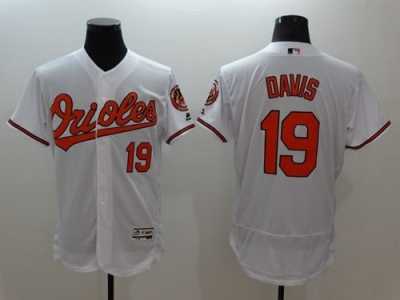 Baltimore Orioles #19 Chris Davis White Flexbase Authentic Collection Stitched MLB Jersey
