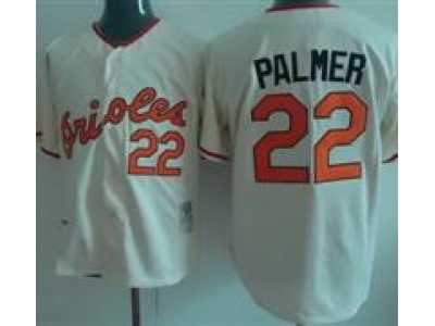 MLB Baltimore Orioles #22 Jim Palmer Cream Throwback Jerseys