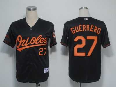 MLB Baltimore Orioles #27 Guerrero Black[Cool Base]