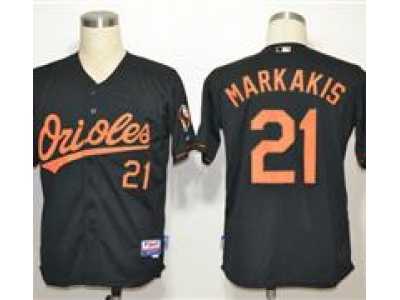 MLB Jerseys Baltimore Orioles #21 Nick Markakis Black[Cool Base]