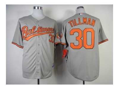 MLB baltimore orioles #30 tillman grey jerseys