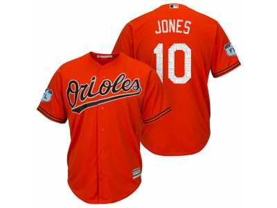 Men's Baltimore Orioles #10 Adam Jones 2017 Spring Training Cool Base Stitched MLB Jersey