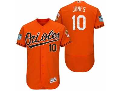 Men's Baltimore Orioles #10 Adam Jones 2017 Spring Training Flex Base Authentic Collection Stitched Baseball Jersey