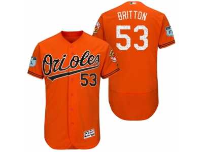 Men's Baltimore Orioles #53 Zach Britton 2017 Spring Training Flex Base Authentic Collection Stitched Baseball Jersey