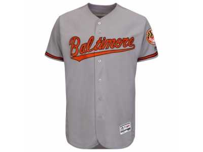 Men's Baltimore Orioles Majestic Blank Gray Road Flexbase Authentic Collection Team Jersey