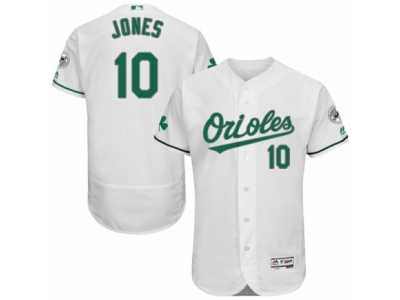 Men's Majestic Baltimore Orioles #10 Adam Jones White Celtic Flexbase Authentic Collection MLB Jersey