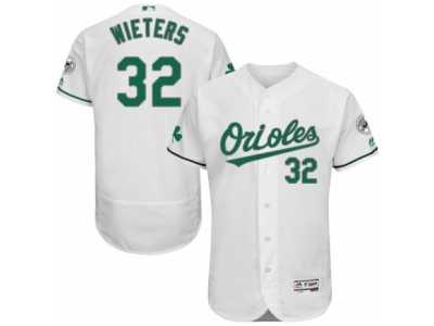 Men's Majestic Baltimore Orioles #32 Matt Wieters White Celtic Flexbase Authentic Collection MLB Jersey