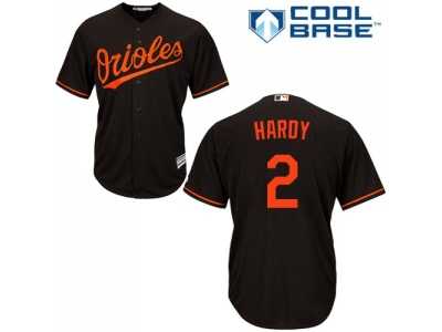 Youth Baltimore Orioles #2 J.J. Hardy Black Cool Base Stitched MLB Jersey