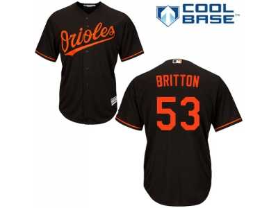 Youth Baltimore Orioles #53 Zach Britton Black Cool Base Stitched MLB Jersey