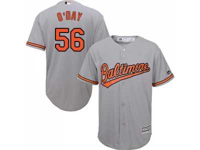 Youth Baltimore Orioles #56 Darren O'Day Grey Cool Base Stitched MLB Jersey