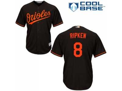 Youth Baltimore Orioles #8 Cal Ripken Black Cool Base Stitched MLB Jersey