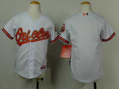 Youth mlb jerseys baltimore orioles blank white