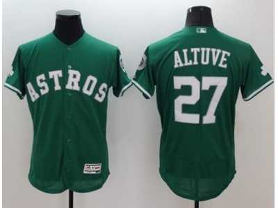 Houston Astros #27 Jose Altuve Green Celtic Flexbase Authentic Collection Stitched Baseball Jersey