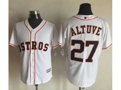 Houston Astros #27 Jose Altuve White New Cool Base Stitched MLB Jersey