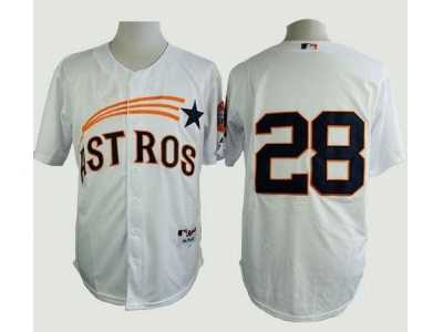 Houston Astros #28 Jon Singleton White 1965 Turn Back The Clock Stitched Baseball