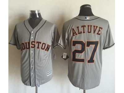 MLB Houston Astros #27 Jose Altuve Grey New Cool Base Stitched jerseys