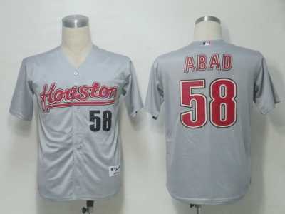 MLB Houston Astros #58 Abad Grey