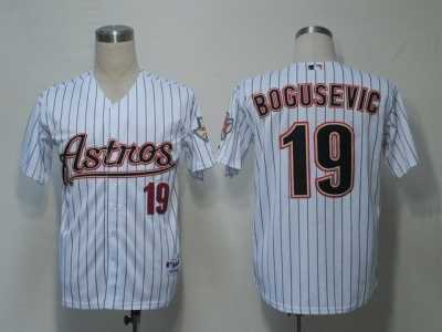 MLBHouston Astros 19 Bogusevic White[black strip]