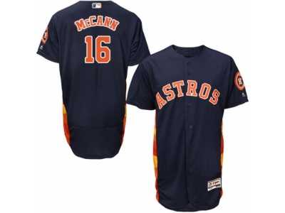 Men's Majestic Houston Astros #16 Brian McCann Navy Blue Flexbase Authentic Collection MLB Jersey