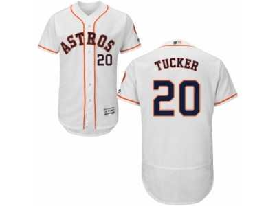 Men's Majestic Houston Astros #20 Preston Tucker White Flexbase Authentic Collection MLB Jersey