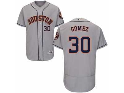 Men's Majestic Houston Astros #30 Carlos Gomez Grey Flexbase Authentic Collection MLB Jersey