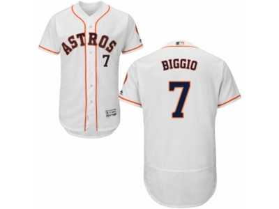 Men's Majestic Houston Astros #7 Craig Biggio White Flexbase Authentic Collection MLB Jersey