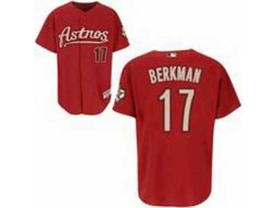 mlb Houston Astros #17 Berkman Alternate Home red