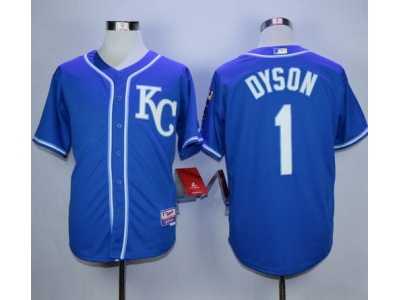 Kansas City Royals #1 Jarrod Dyson Blue Alternate 2 Cool Base Stitched MLB Jersey