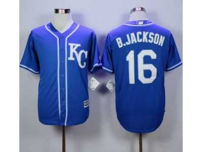 Kansas City Royals #16 Bo Jackson Blue Alternate 2 New Cool Base Stitched MLB Jersey