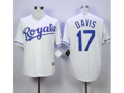 Kansas City Royals #17 Wade Davis White New Cool Base Stitched MLB Jersey