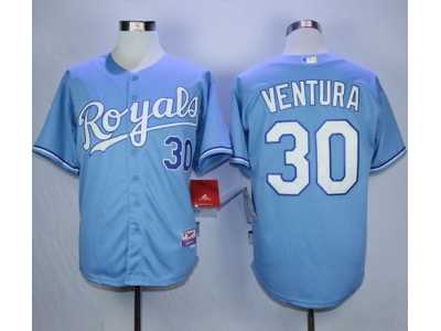 Kansas City Royals #30 Yordano Ventura Light Blue Cool Base Stitched MLB Jersey