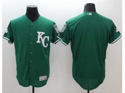 Kansas City Royals Blank Green Celtic Flexbase Authentic Collection Stitched Baseball Jersey