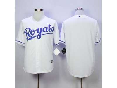 Kansas City Royals Blank White Cool Base Stitched MLB Jersey