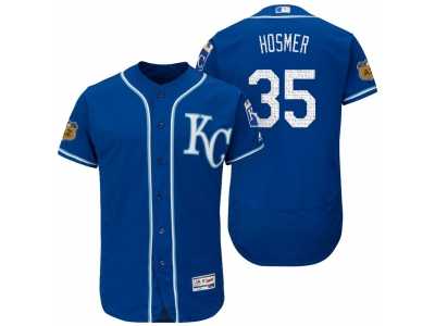 Men's Kansas City Royals #35 Eric Hosmer 2017 Spring Training Flex Base Authentic Collection Stitched Baseball Jersey