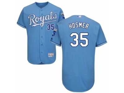 Men's Majestic Kansas City Royals #35 Eric Hosmer Light Blue Flexbase Authentic Collection MLB Jersey