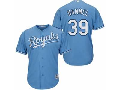 Men's Majestic Kansas City Royals #39 Jason Hammel Replica Light Blue Alternate 1 Cool Base MLB Jersey
