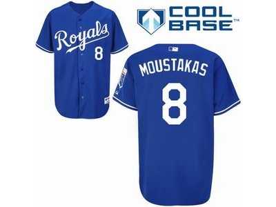 mib Kansas City Royals #8 MOUSTAKAS D.K BLUE COOL BASE