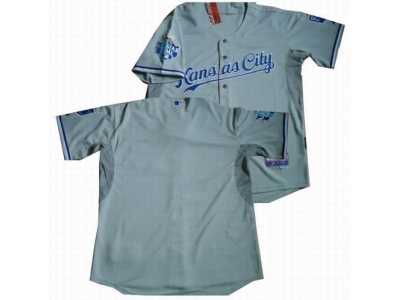 mlb Kansas City Royals blank Cool Base w2012 All-Star Patch grey