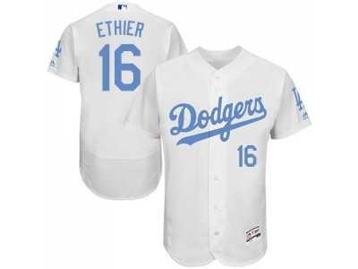 Los Angeles Dodgers #16 Andre Ethier White Flexbase Authentic Collection 2016 Father's Day Stitched Baseball Jersey