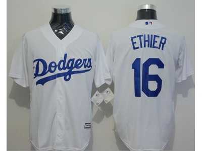 Los Angeles Dodgers #16 Andre Ethier White New Cool Base Stitched Baseball Jersey